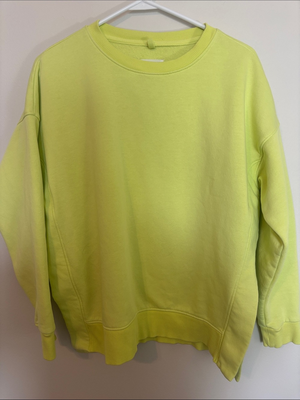 Lou & Grey Neon Lime Crewneck Sweater